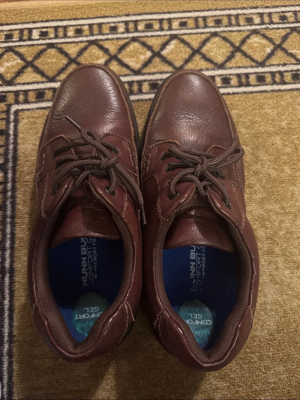 Nunn Bush Men's Brown Leather Lace-Up Oxford Derbys